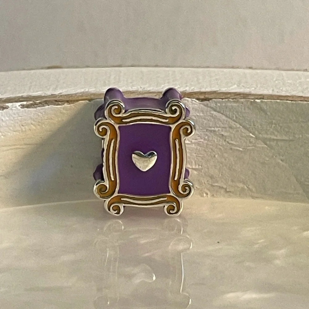 Bracelet Charm Friends Yellow Picture Frame Purple Door Heart